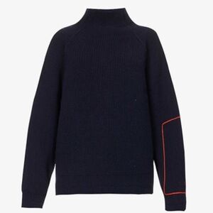 Victoria Beckham Navy Turtleneck Sweater  Large